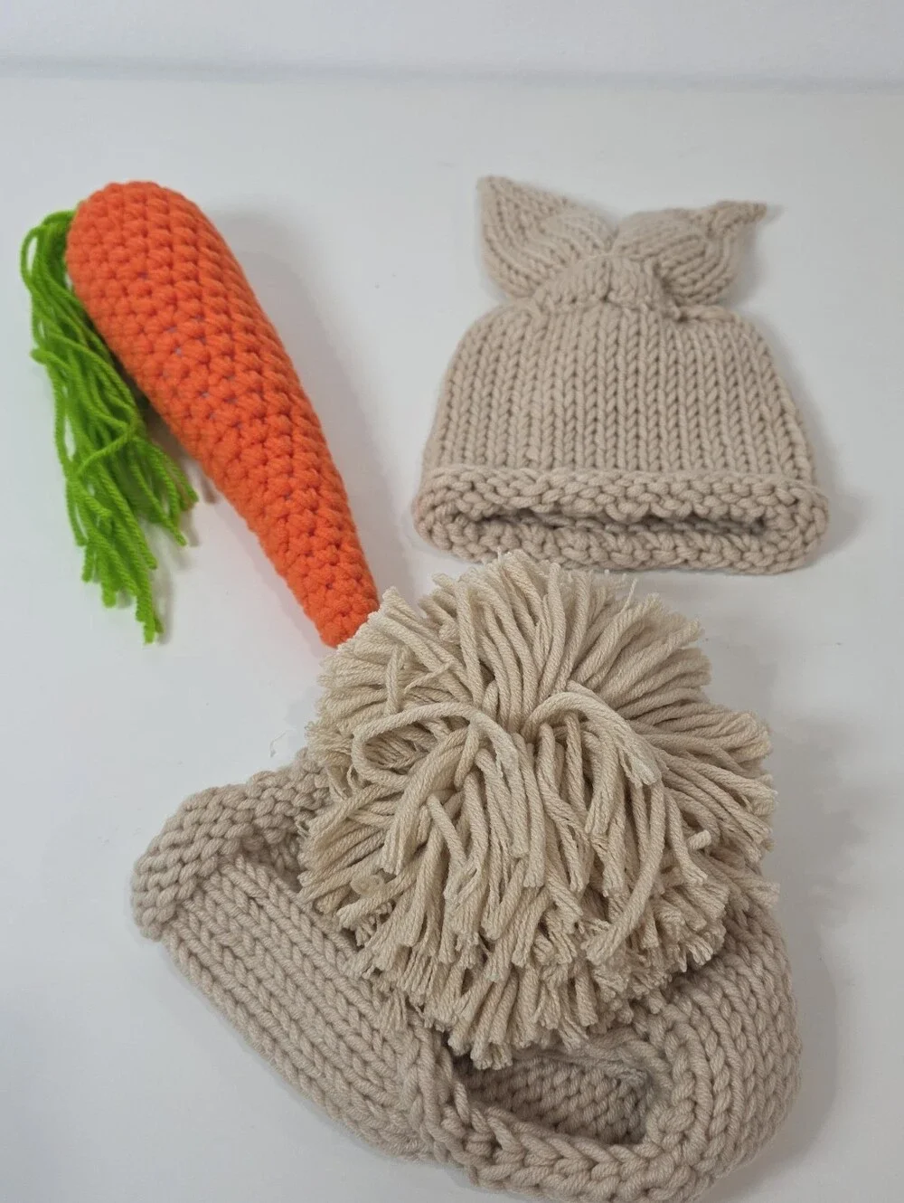 Newborn Baby Boys Girls Easter Outfits Photography Prop Birthday Handmade Croche